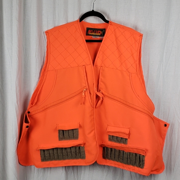 blaze orange softshell vest
